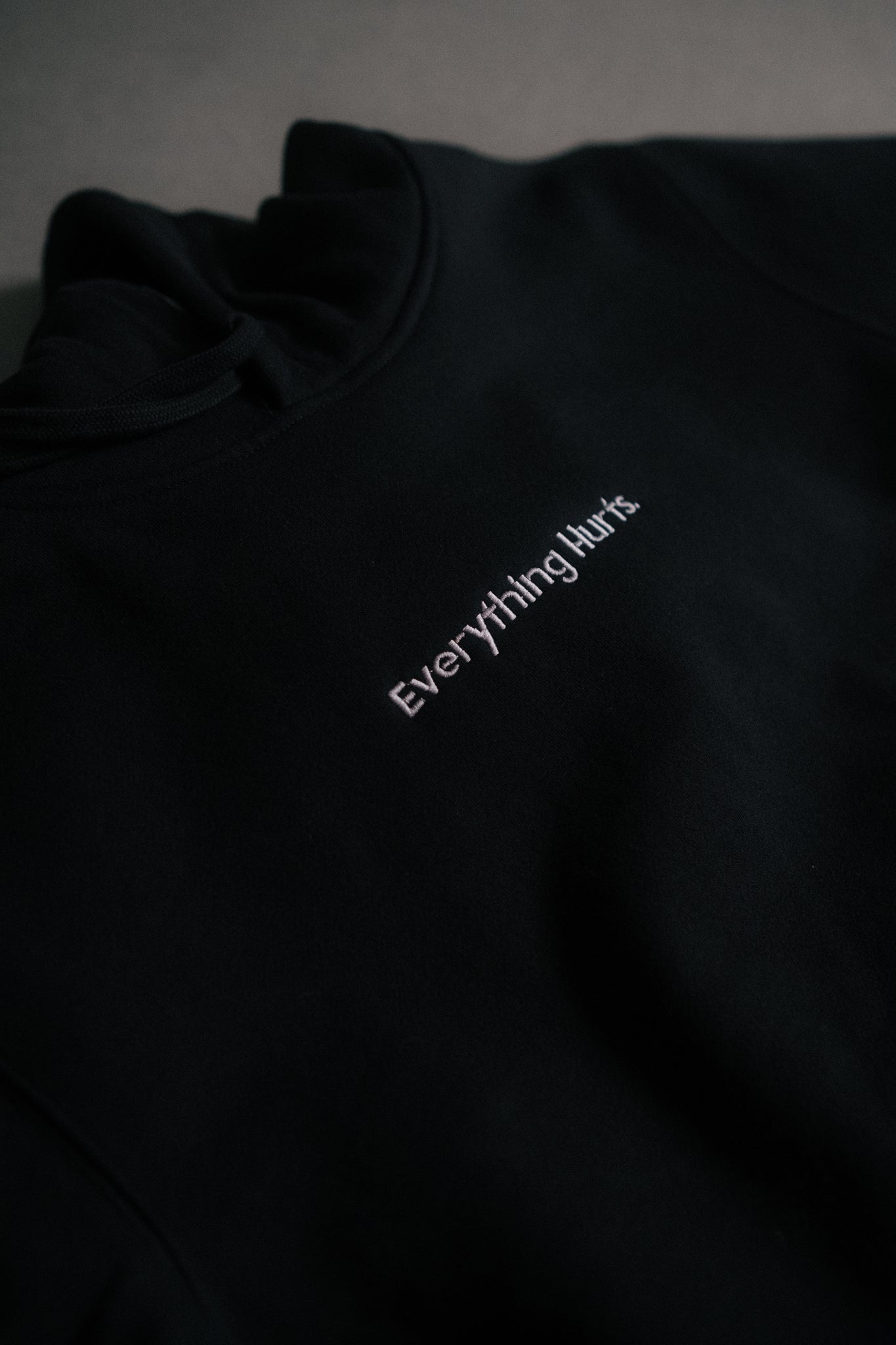 Everything Hurts Cropped Hoodie