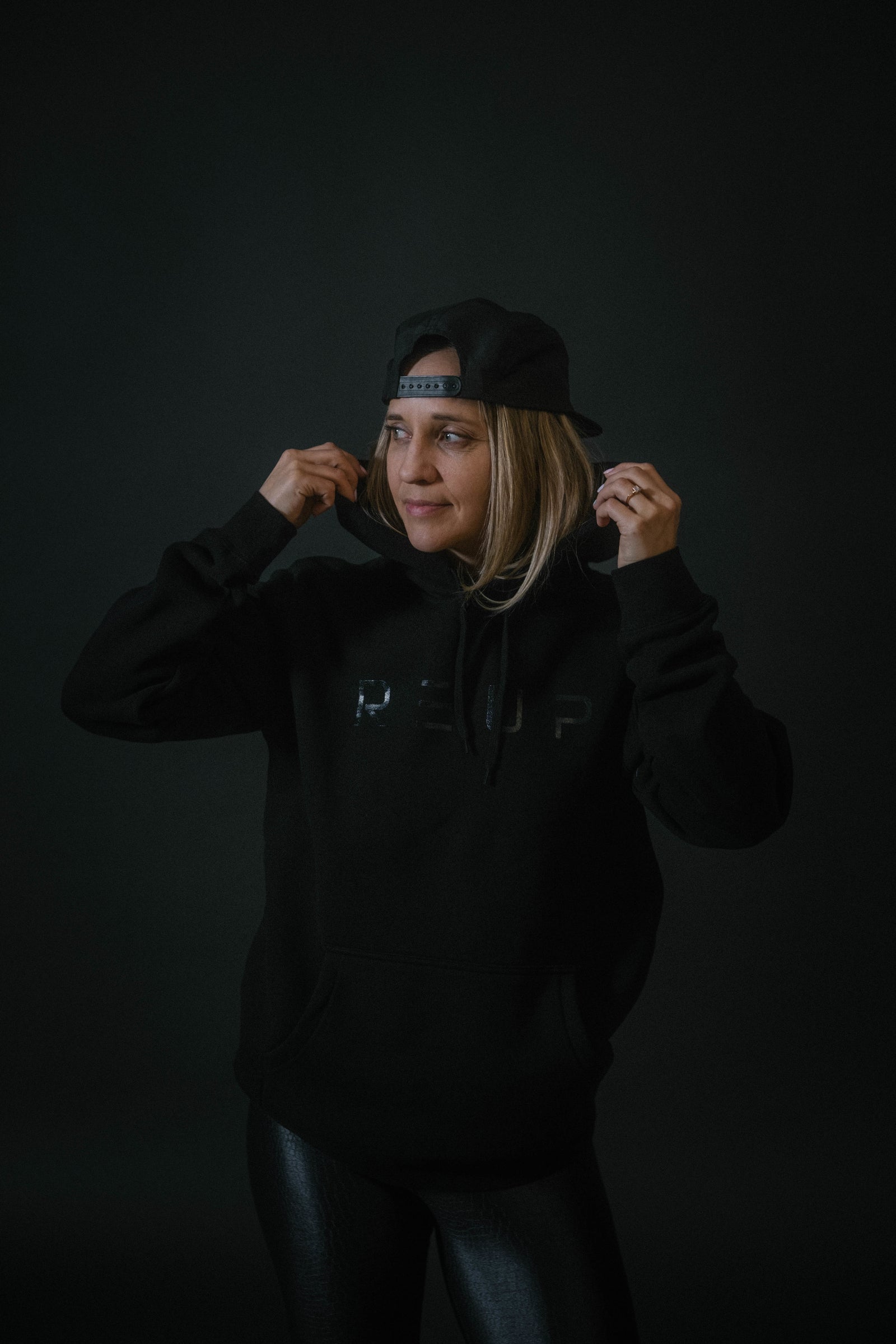 Black on Black Hoodie